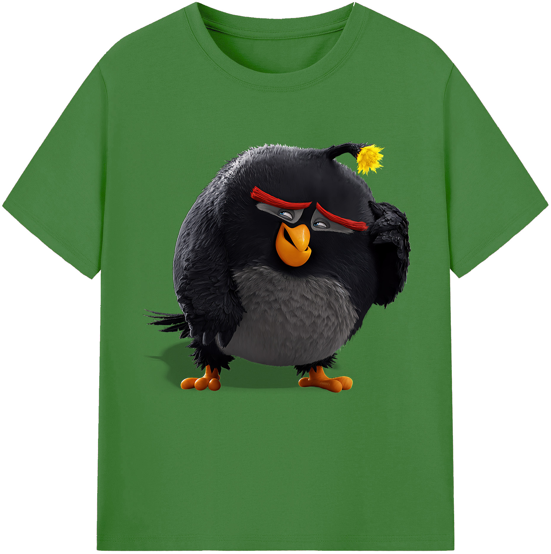 （画像用） Angry Birds アングリーバード レディースカジュアルプリントTシャツ（綿100％）